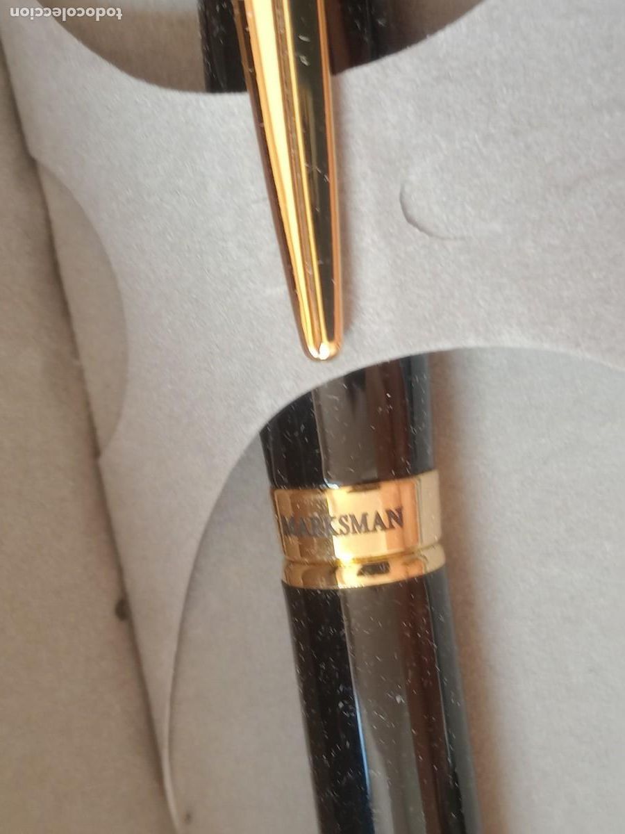 Plumas estilogr&aacute;ficas antiguas: Pluma MARKSMAN en caja. NUEVA - Foto 4