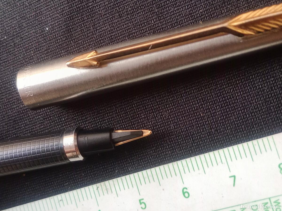 Plumas estilogr&aacute;ficas antiguas: Pluma Parker made in UK - Foto 4