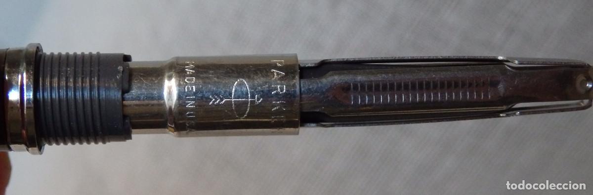 Plumas estilogr&aacute;ficas antiguas: PLUMA PARKER 45 GRIS EN EXCELENTE ESTADO - Foto 4
