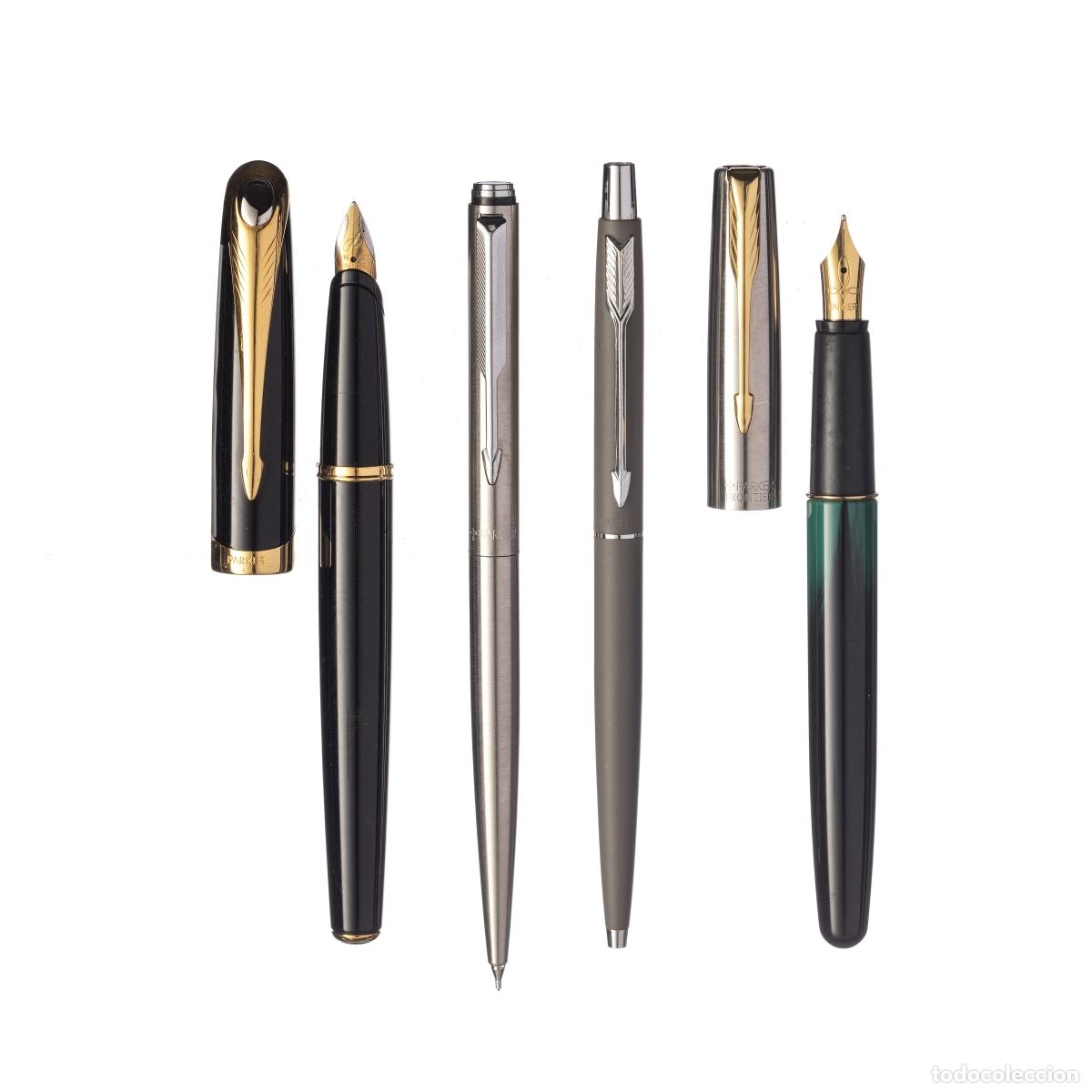 Plumas estilogr&aacute;ficas antiguas: CUATRO PLUMAS PARKER - ORO 18K - Foto 1