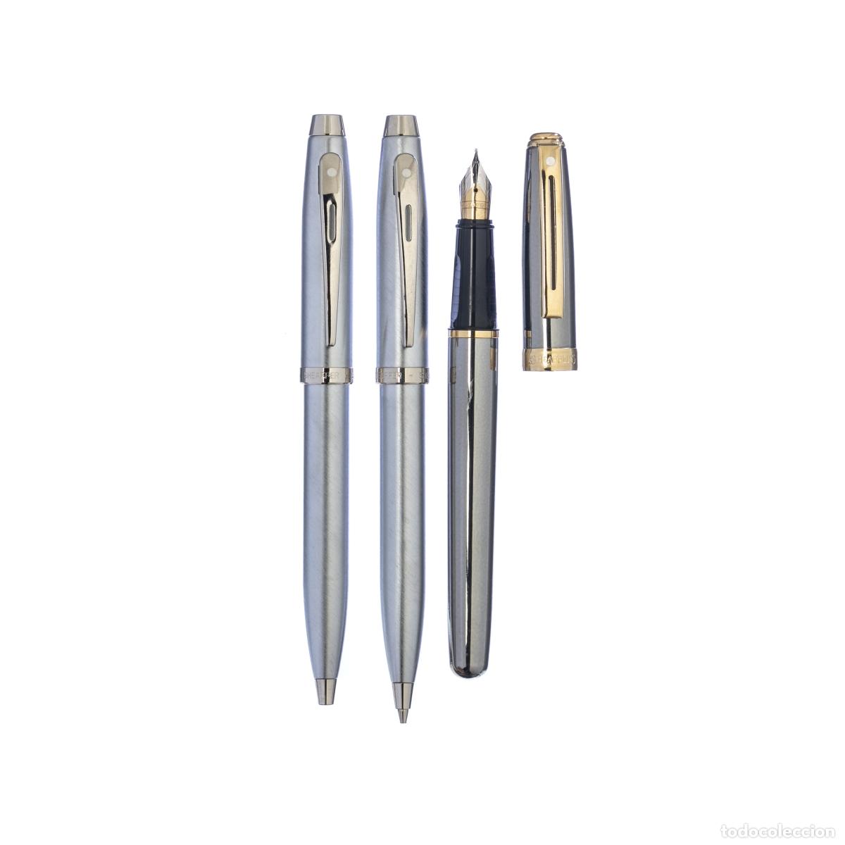 Plumas estilogr&aacute;ficas antiguas: SHEAFFER, PLUMAS PRELUDE - CHAPADO EN ORO - Foto 1