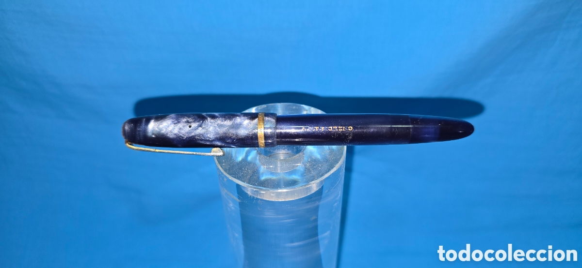 Plumas estilogr&aacute;ficas antiguas: PLUMA REGIA SUPER PLUMIN DE ORO 585 - Foto 3