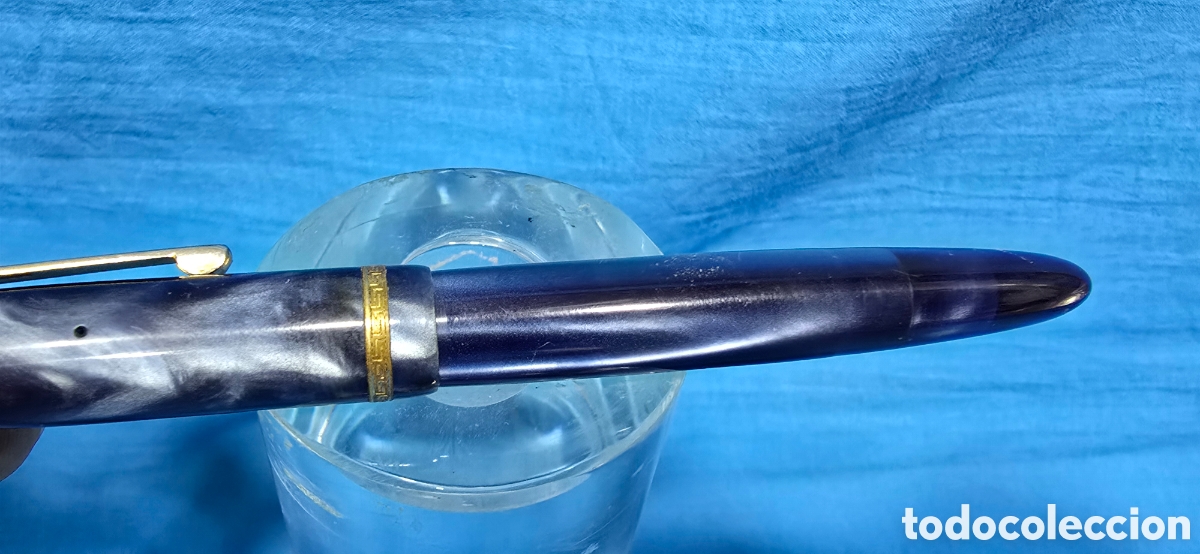 Plumas estilogr&aacute;ficas antiguas: PLUMA REGIA SUPER PLUMIN DE ORO 585 - Foto 7