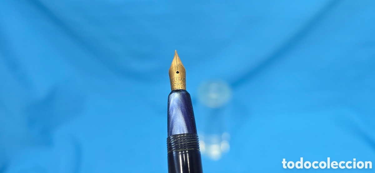 Plumas estilogr&aacute;ficas antiguas: PLUMA REGIA SUPER PLUMIN DE ORO 585 - Foto 15
