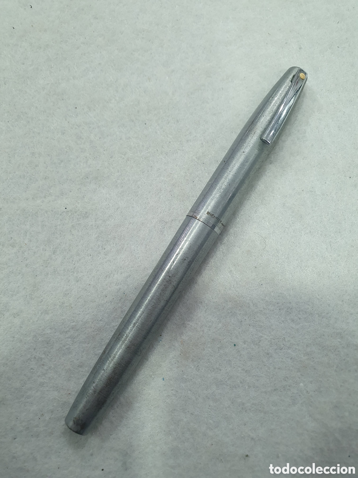 Plumas estilogr&aacute;ficas antiguas: Estilografica Sheaffer acero. (L57) - Foto 1