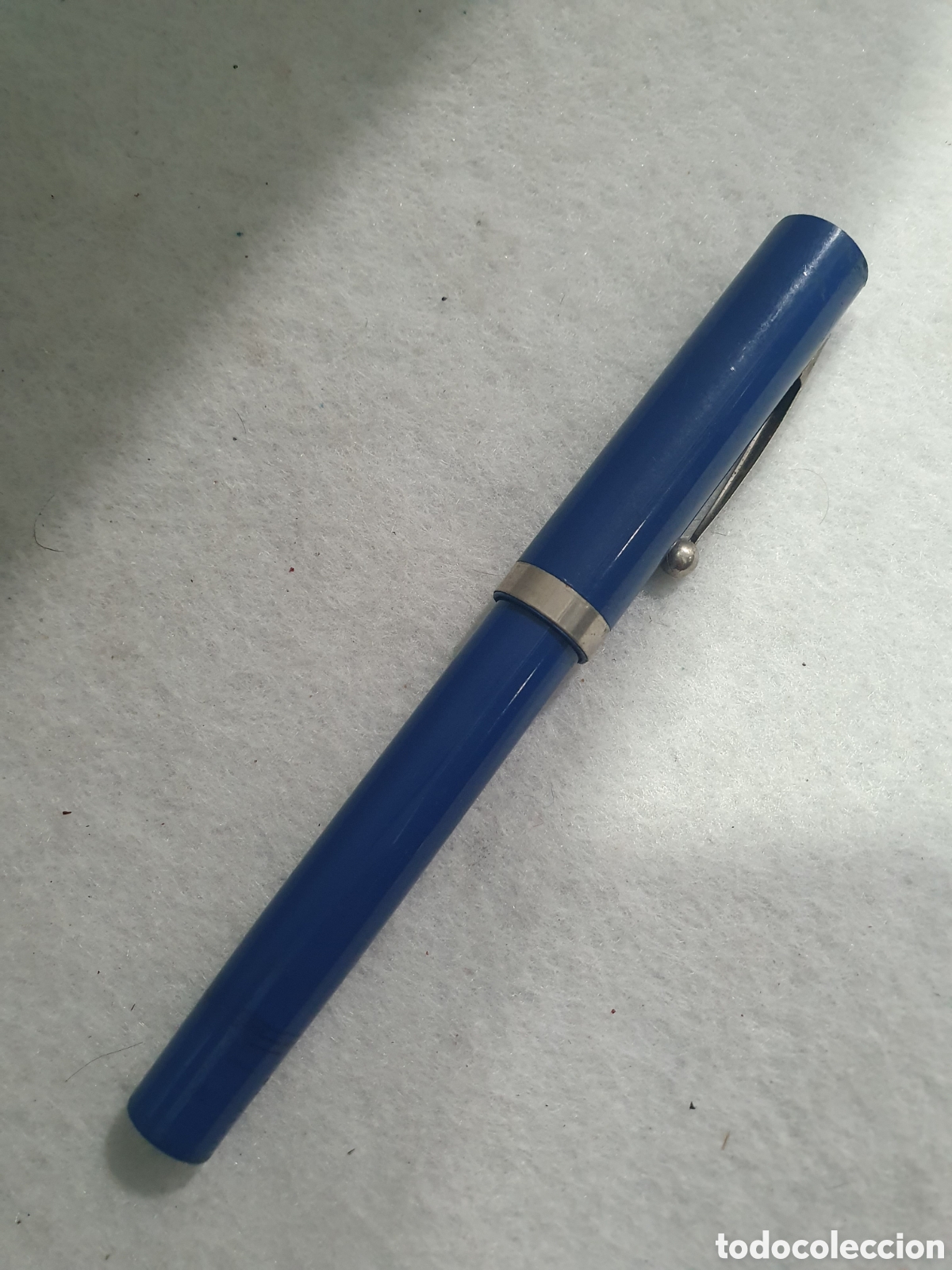 Plumas estilogr&aacute;ficas antiguas: Estilografica Sheaffer azul. (L65) - Foto 1