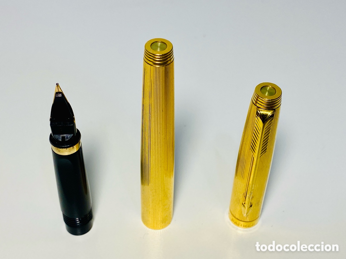 Plumas estilogr&aacute;ficas antiguas: Pluma estilogr&aacute;fica PARKER 75 Oro - Foto 7