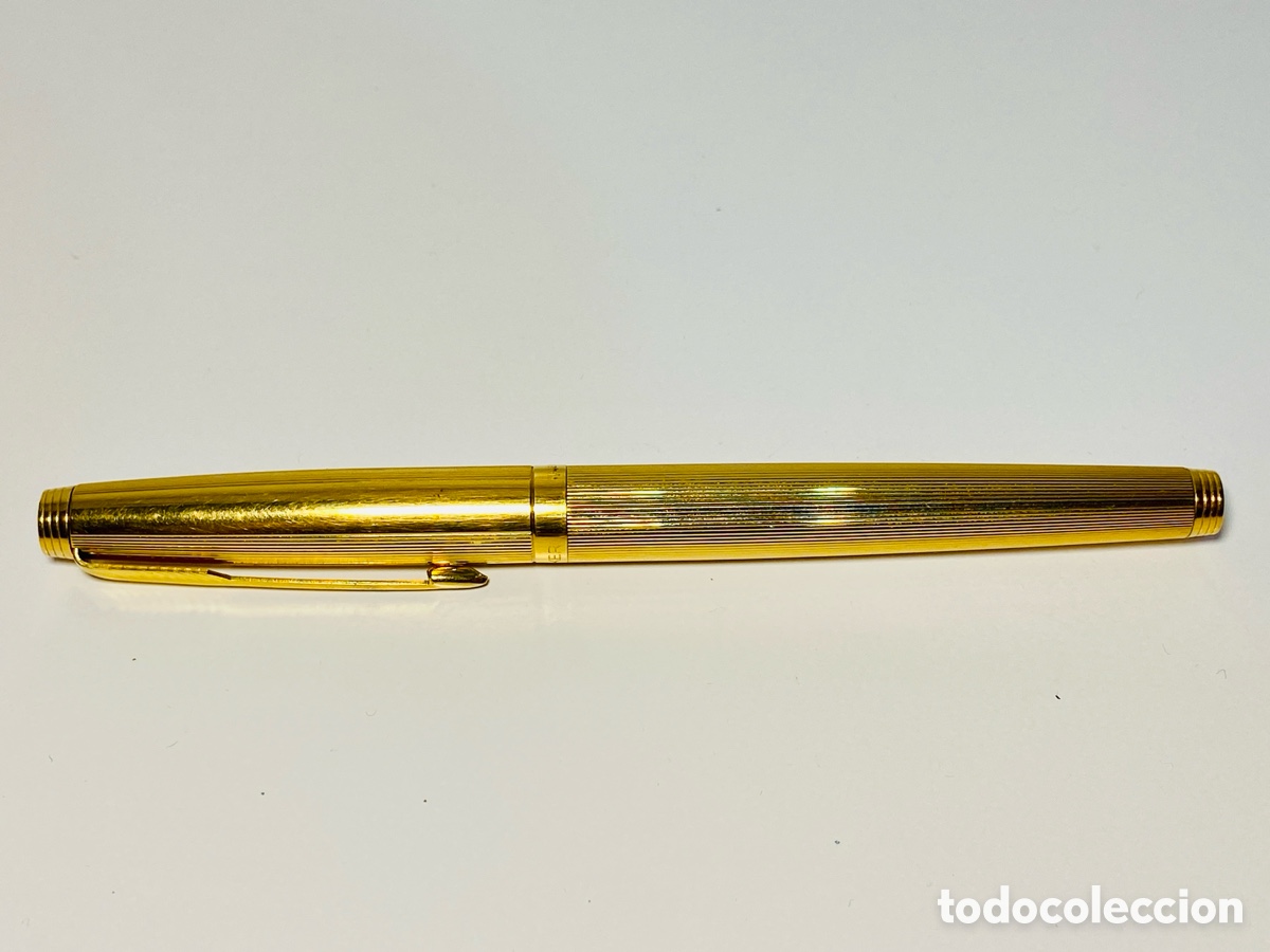 Plumas estilogr&aacute;ficas antiguas: Pluma estilogr&aacute;fica PARKER 75 Oro - Foto 8