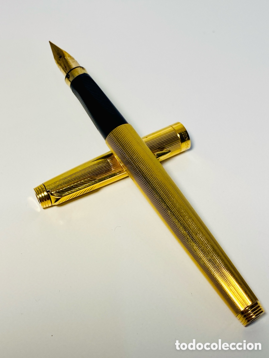 Plumas estilogr&aacute;ficas antiguas: Pluma estilogr&aacute;fica PARKER 75 Oro - Foto 1