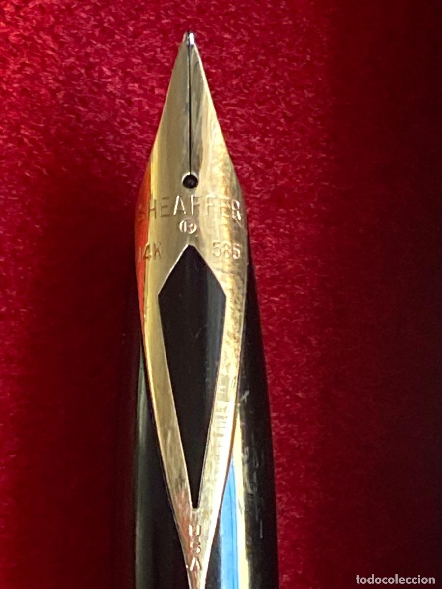 Plumas estilogr&aacute;ficas antiguas: SHEAFFER .Plumin de oro 14 kts - Foto 3