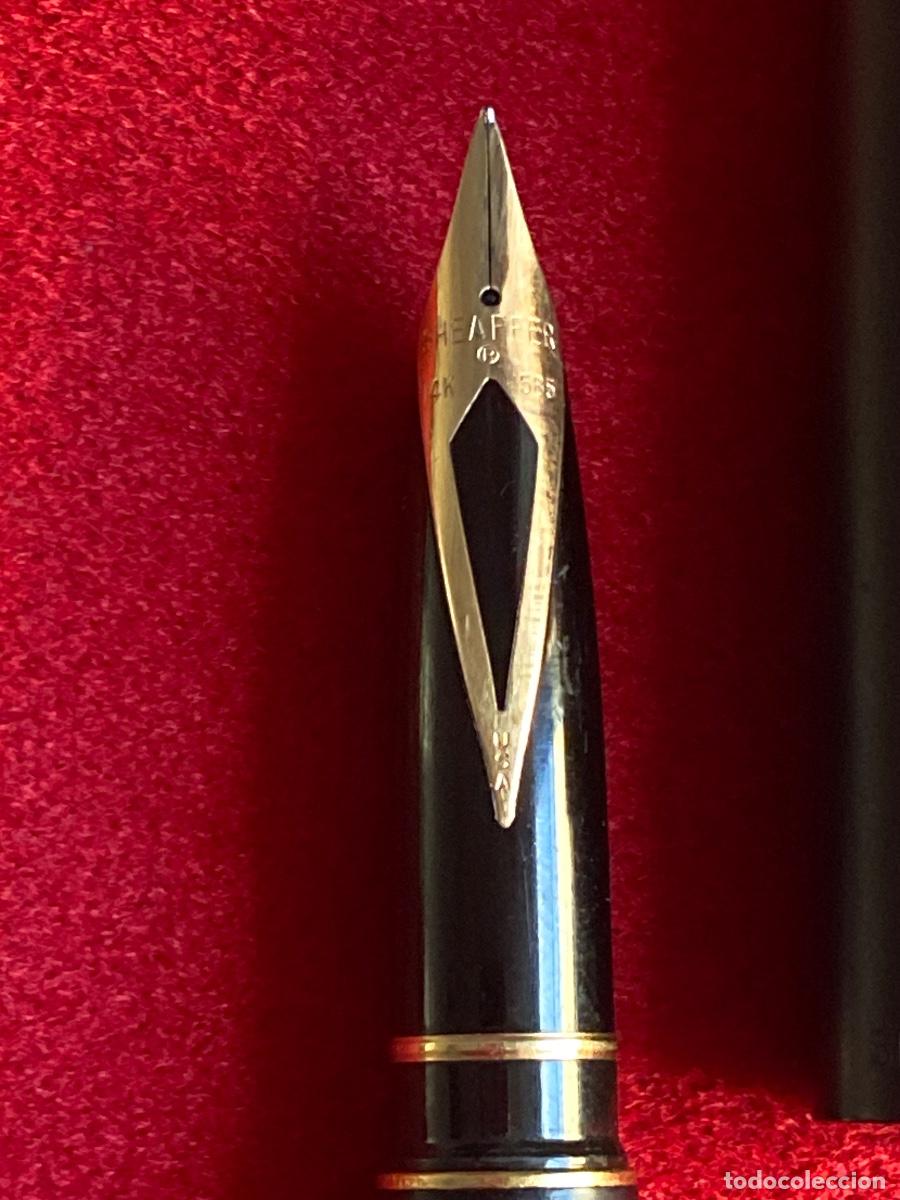 Plumas estilogr&aacute;ficas antiguas: SHEAFFER .Plumin de oro 14 kts - Foto 4