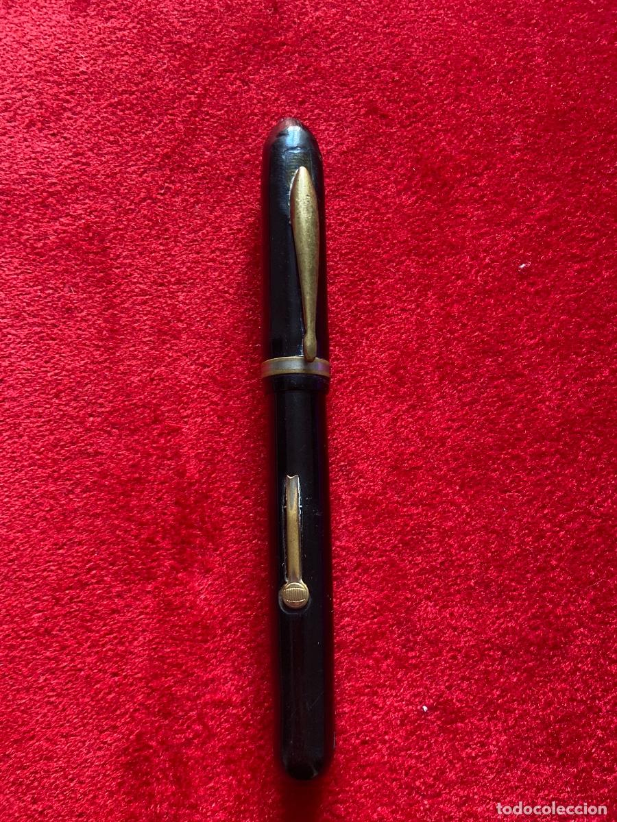 Plumas estilogr&aacute;ficas antiguas: Visavac .Cold plated 14cts - Foto 1