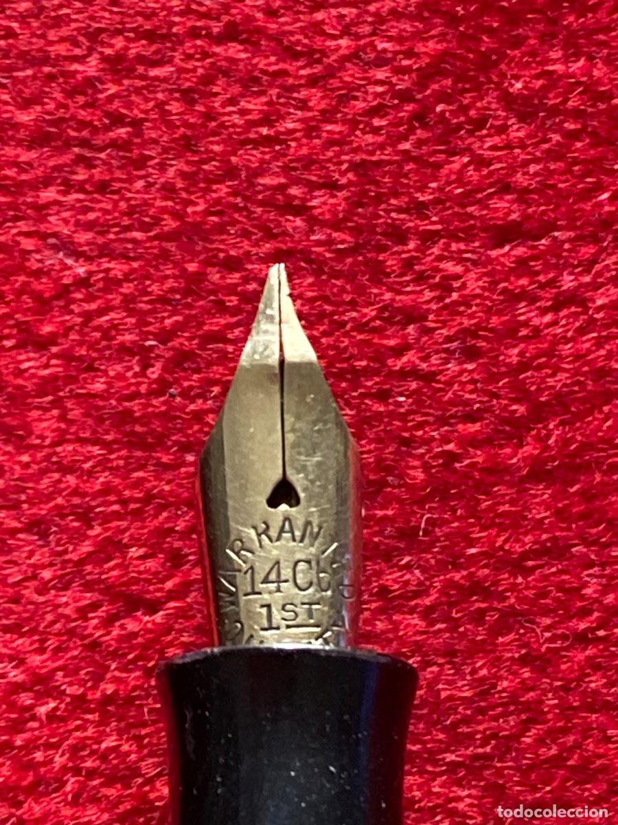 Plumas estilogr&aacute;ficas antiguas: WARANTED .Plumin oro 14cts - Foto 3
