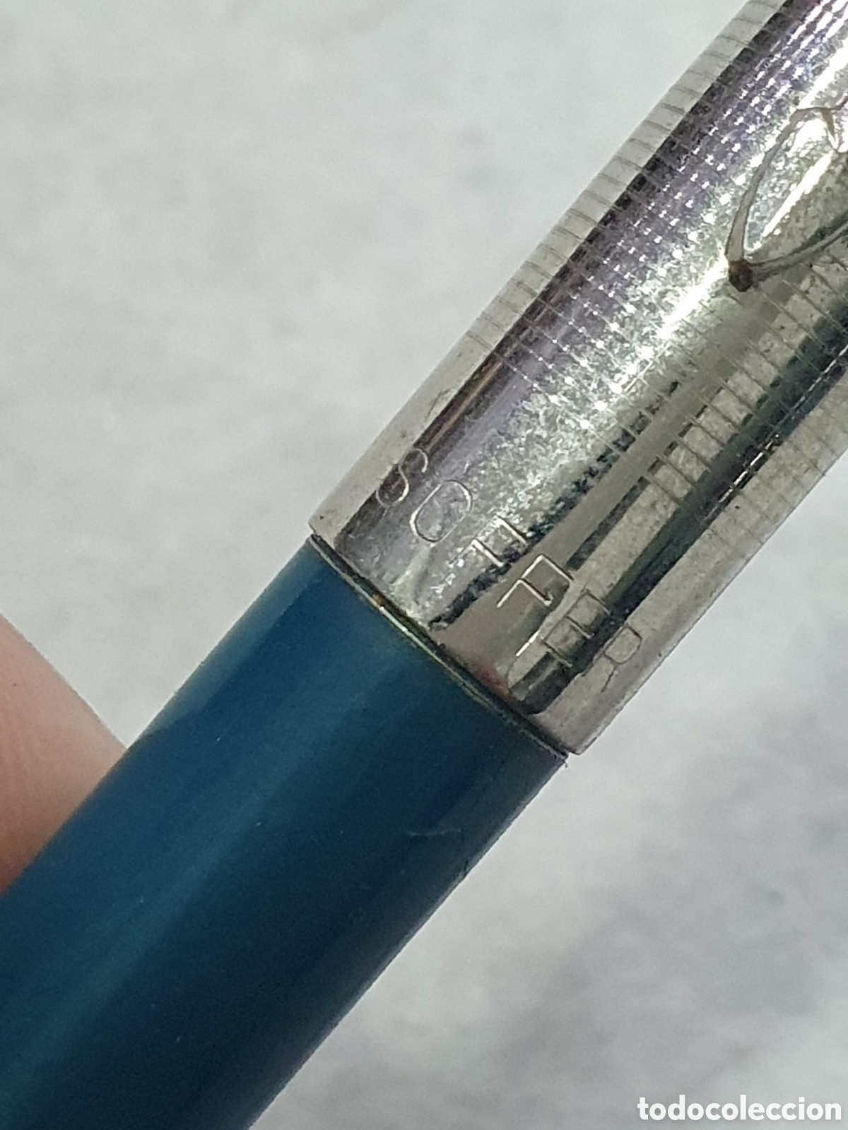 Plumas estilogr&aacute;ficas antiguas: Estilografica Soffer azul. (L127) - Foto 2