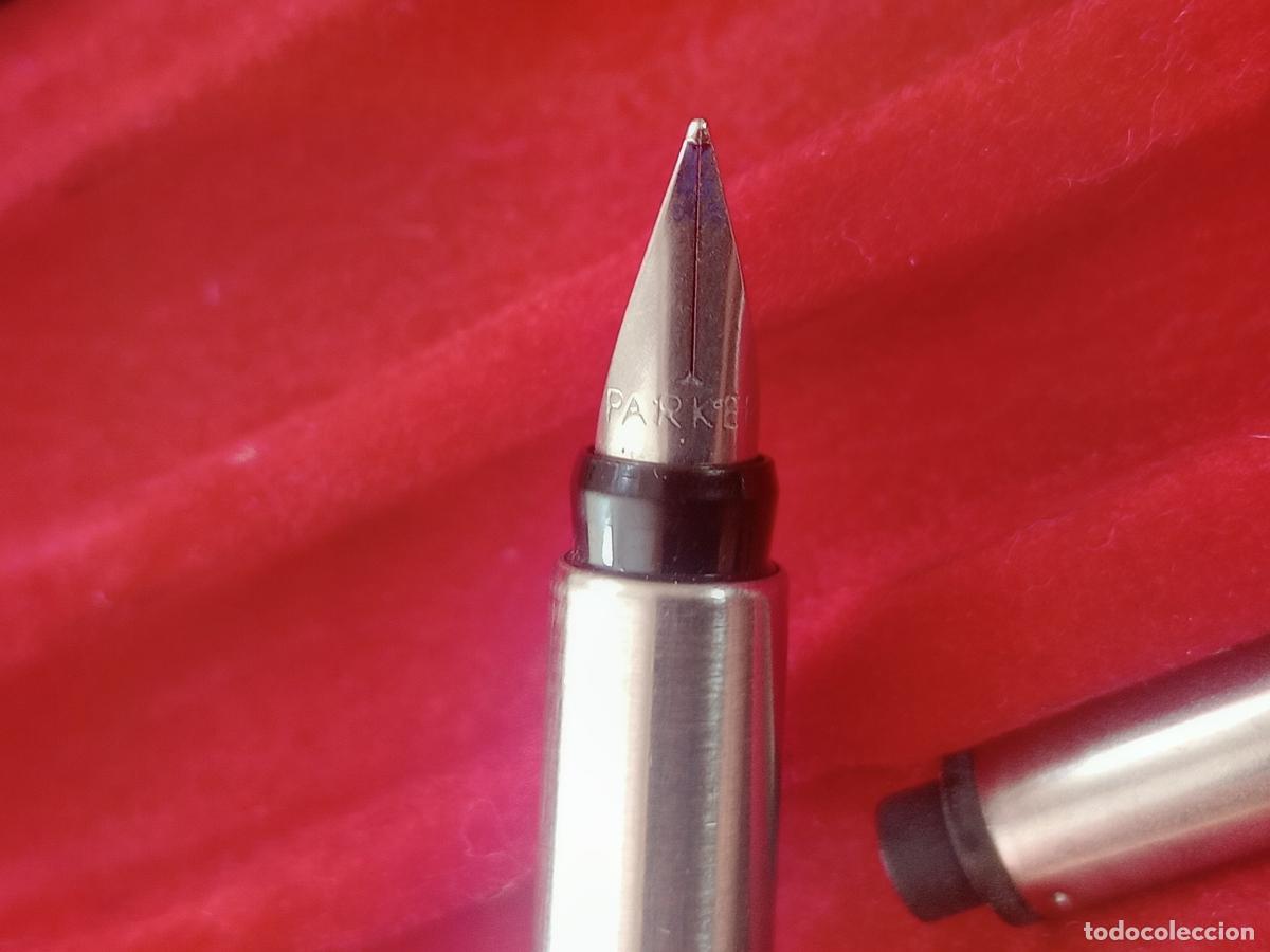 Plumas estilogr&aacute;ficas antiguas: Pluma Parker en caja original - Foto 3