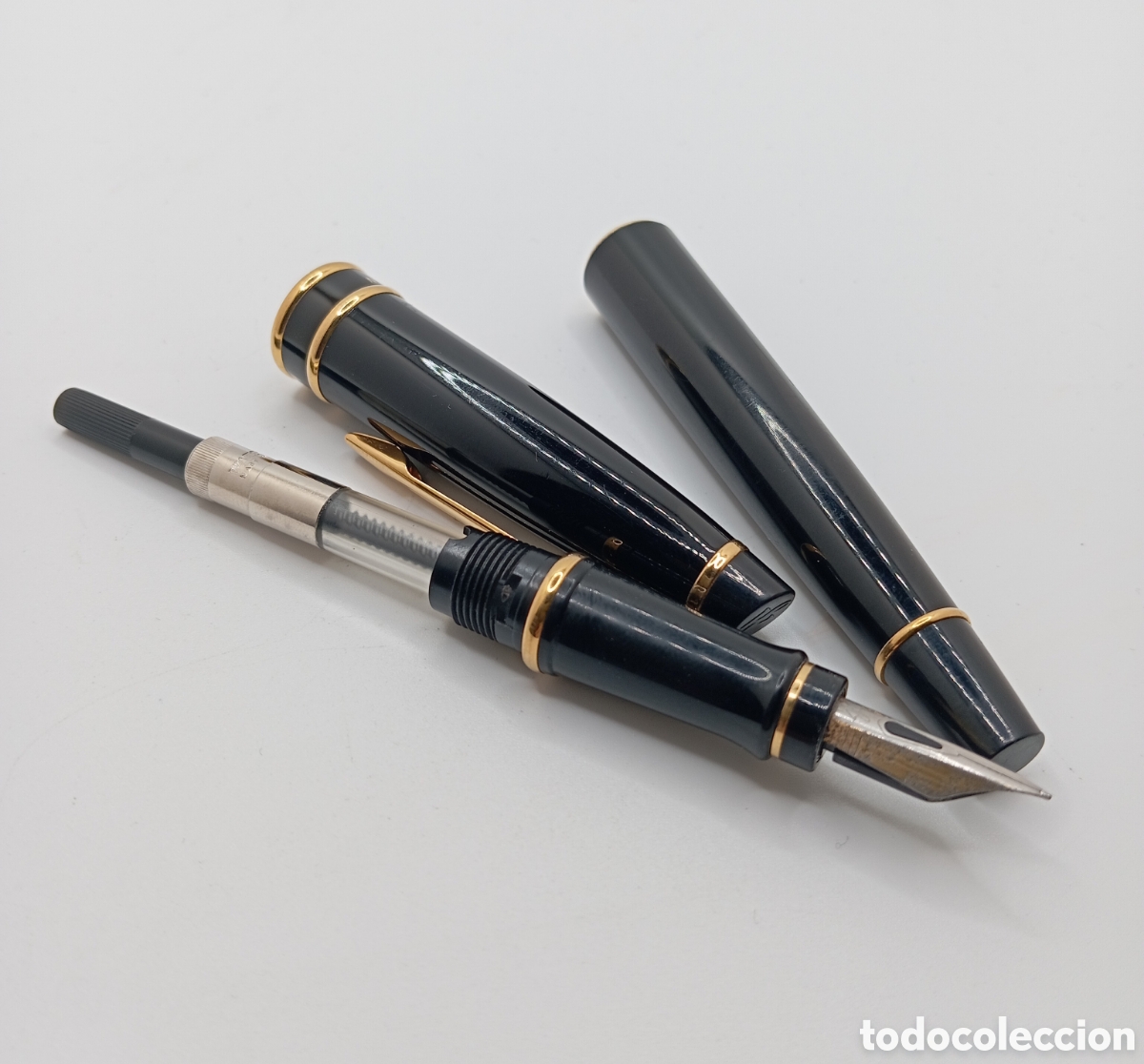 Plumas estilogr&aacute;ficas antiguas: Pluma waterman expert essential black GT - Foto 10