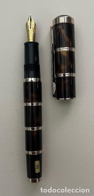 Plumas estilogr&aacute;ficas antiguas: Pluma Montblanc E.L. Miguel de Cervantes - Foto 4