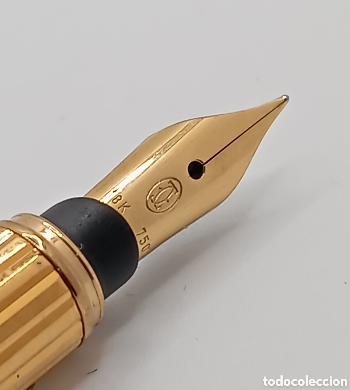 Plumas estilogr&aacute;ficas antiguas: Plum&iacute;n de oro s&oacute;lido must de Cartier - Foto 3