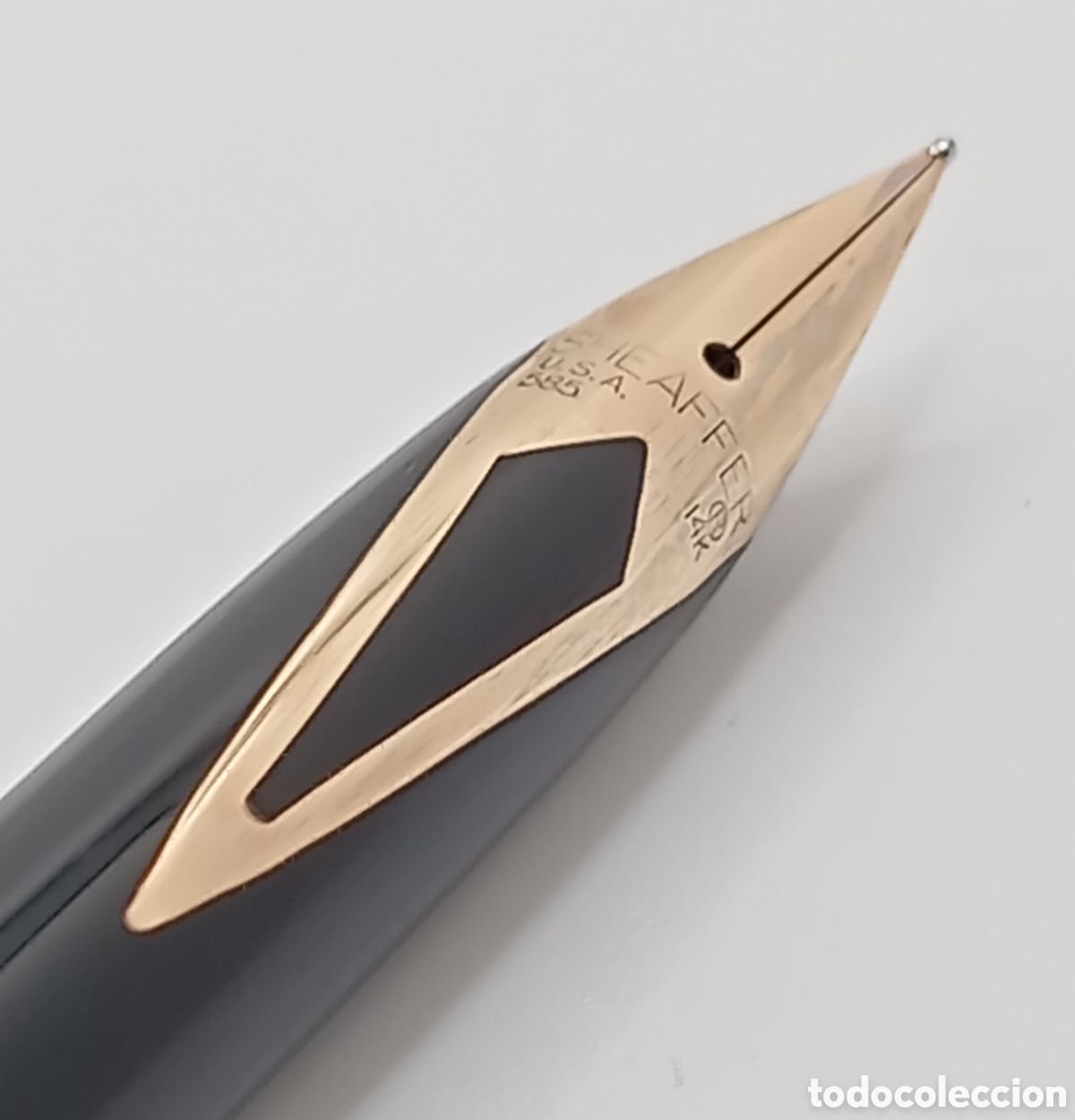 Plumas estilogr&aacute;ficas antiguas: Pluma estilogr&aacute;fica Sheaffer laca china - Foto 7