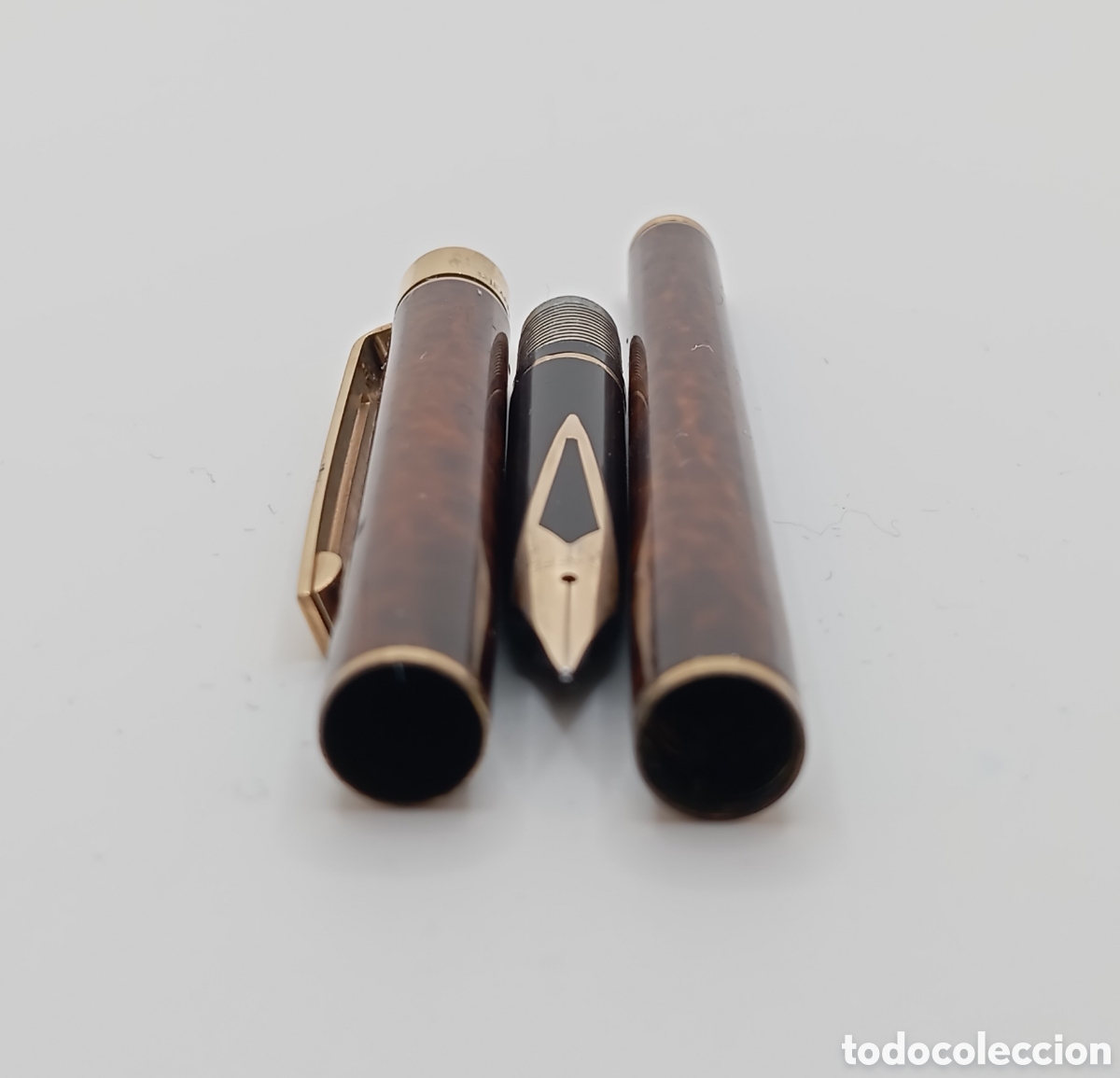 Plumas estilogr&aacute;ficas antiguas: Pluma estilogr&aacute;fica Sheaffer laca china - Foto 9