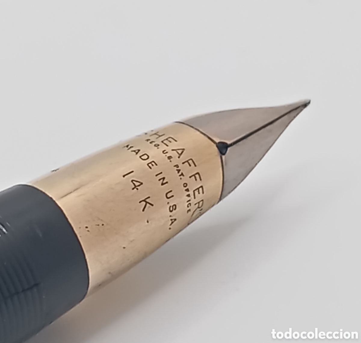 Plumas estilogr&aacute;ficas antiguas: Pluma Sheaffer snorkel touchdown - Foto 9