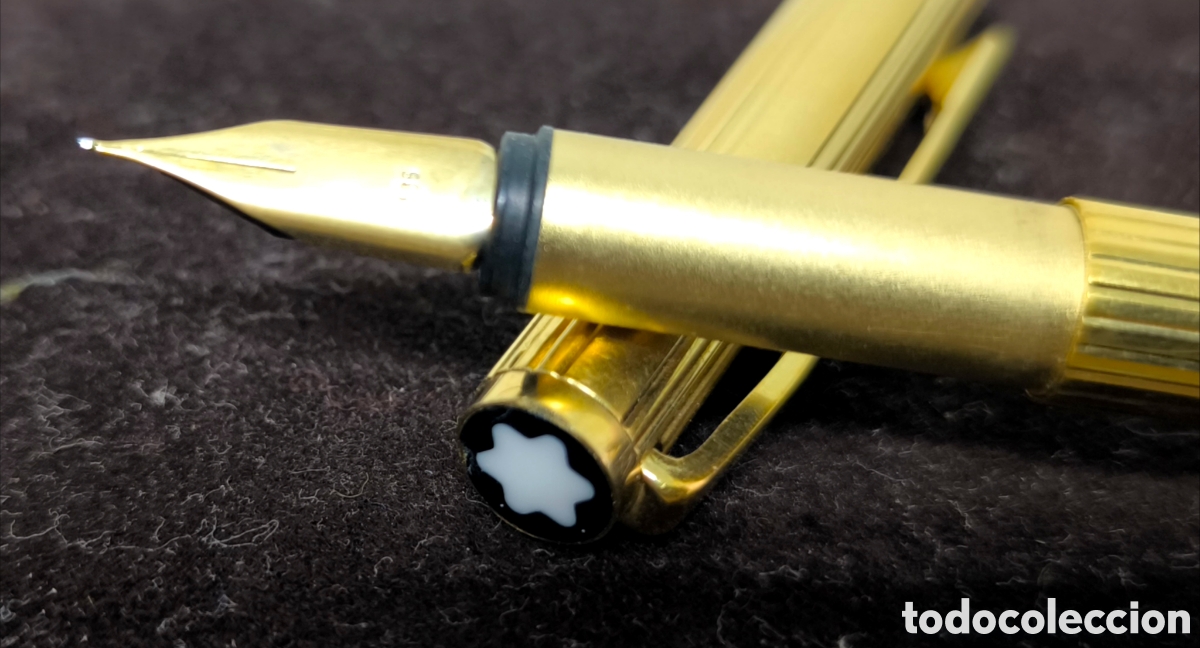 Plumas estilogr&aacute;ficas antiguas: MONTBLANC NOBLESSE Y TINTERO - Foto 2