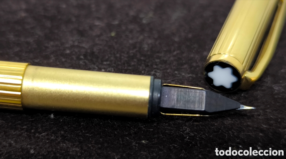 Plumas estilogr&aacute;ficas antiguas: MONTBLANC NOBLESSE Y TINTERO - Foto 3