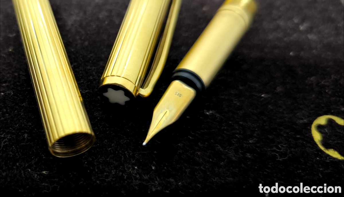Plumas estilogr&aacute;ficas antiguas: MONTBLANC NOBLESSE Y TINTERO - Foto 4