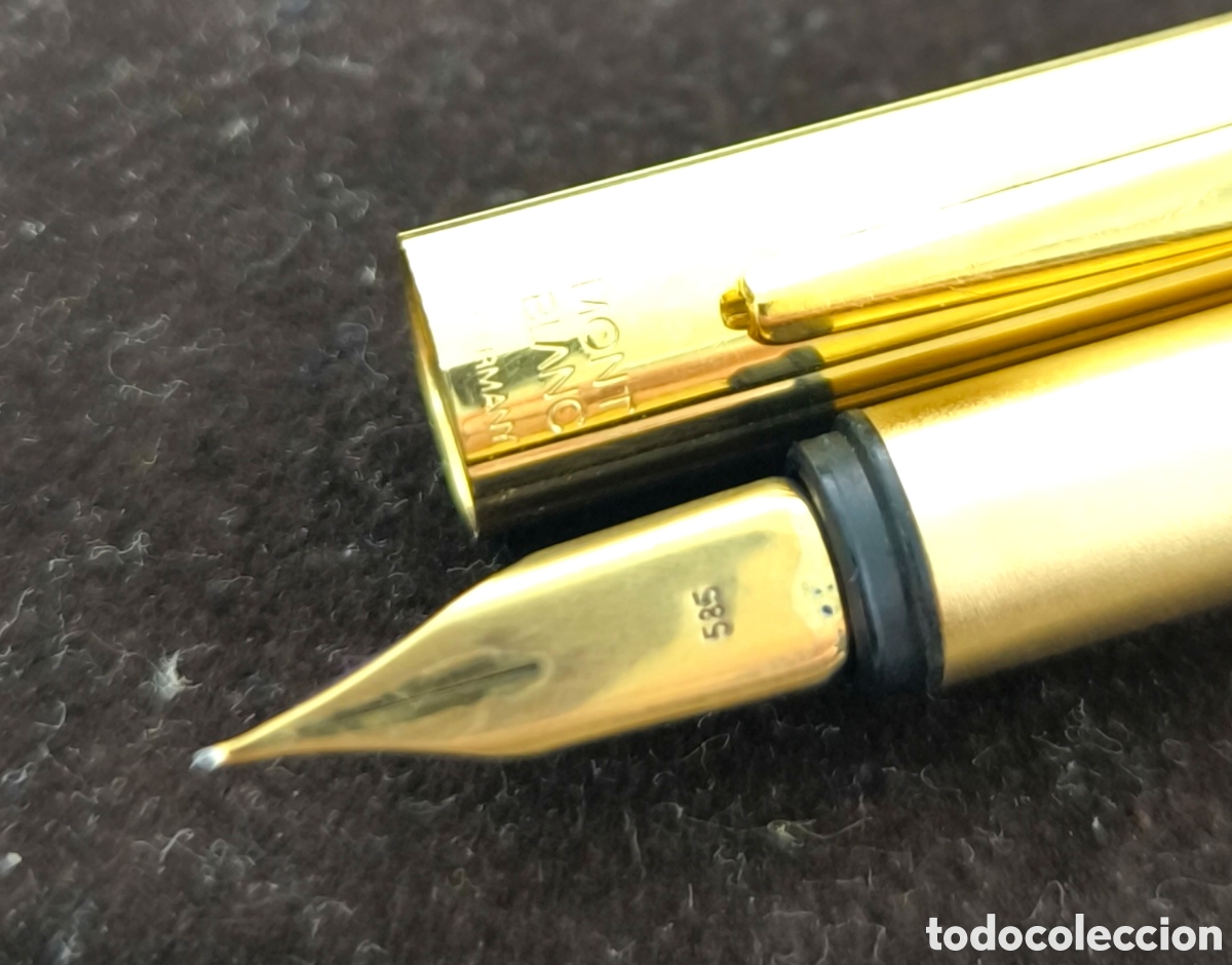 Plumas estilogr&aacute;ficas antiguas: MONTBLANC NOBLESSE Y TINTERO - Foto 5