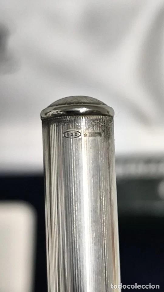 Plumas estilogr&aacute;ficas antiguas: Estilogr&aacute;fica Marlen Argentaria Plata 925 - Foto 3