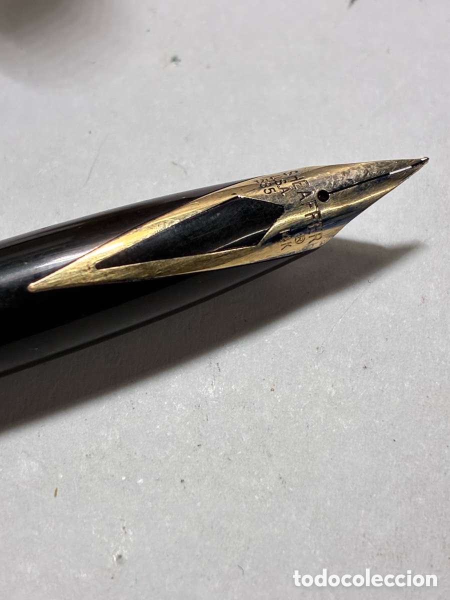 Plumas estilogr&aacute;ficas antiguas: ESTILOGR&Aacute;FICA SHEAFFER TARGA PLUMIN ORO 585 /PLUMA22 - Foto 4
