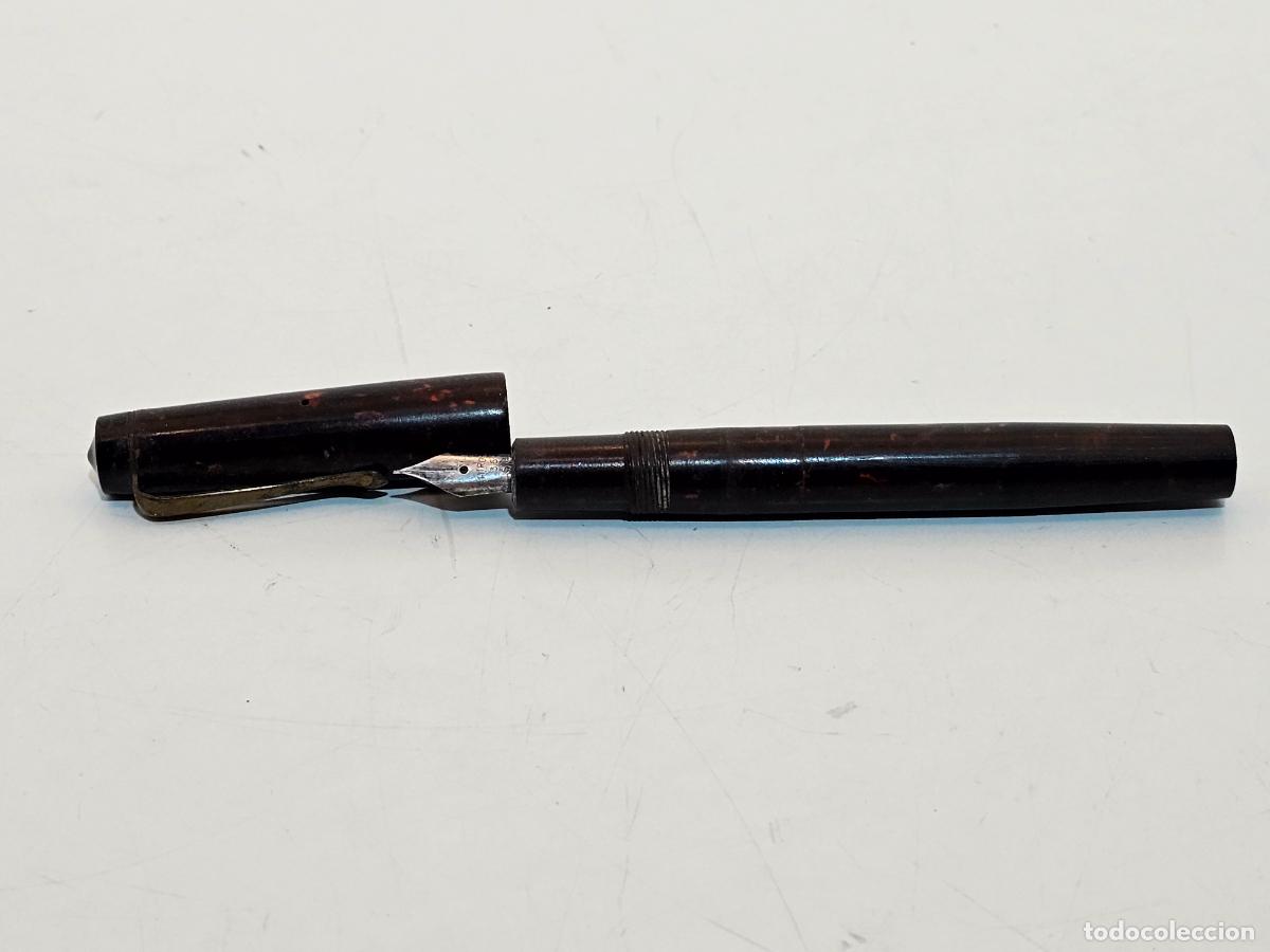 Plumas estilogr&aacute;ficas antiguas: PLUMA WARRANTED MODELO 604 Y PLUMA MIROID 35 - Foto 5