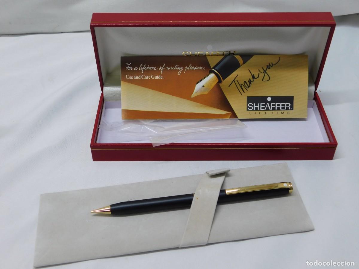 Plumas estilogr&aacute;ficas antiguas: PORTAMINAS SHEAFFER CON ESTUCHE - Foto 5