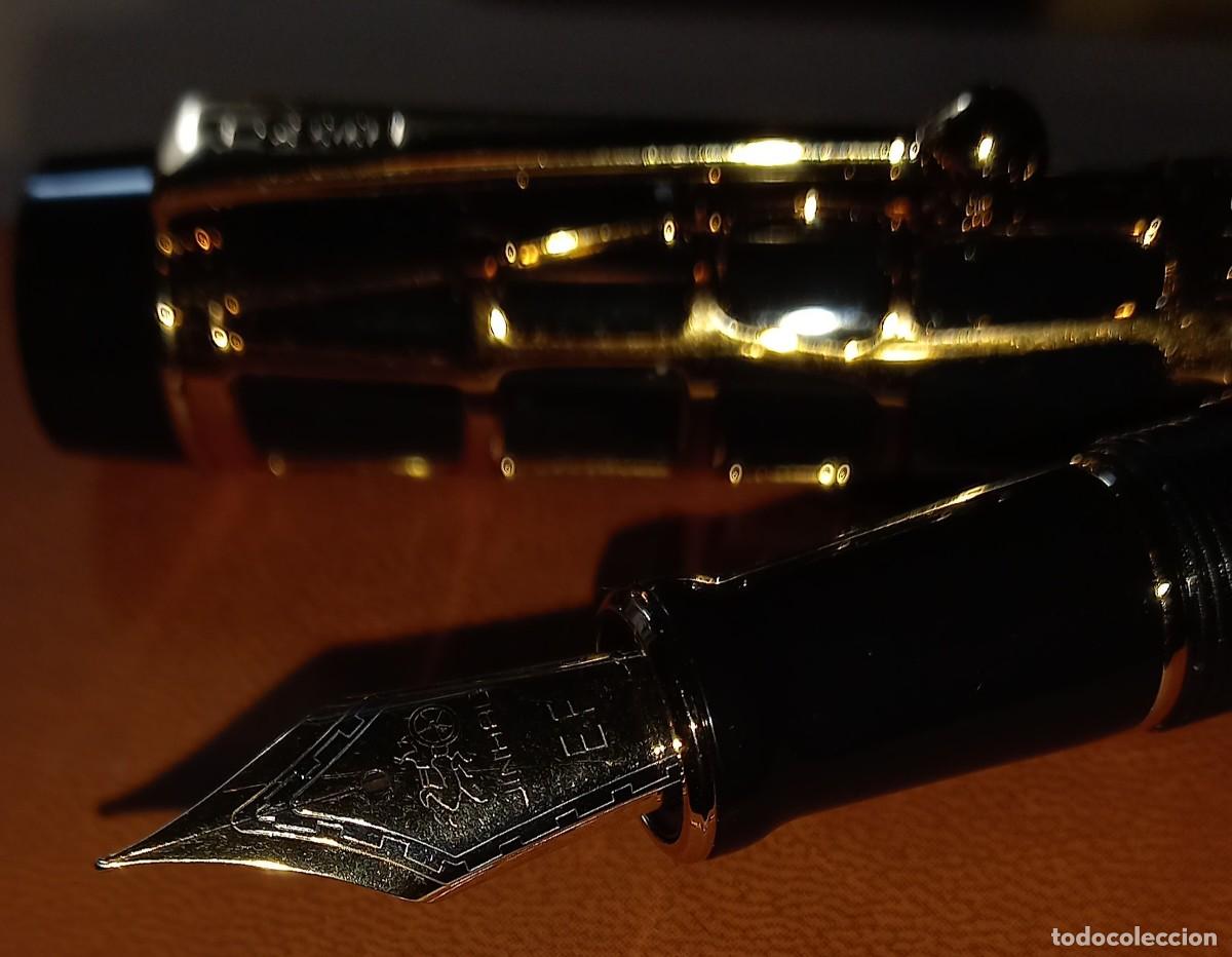 Plumas estilogr&aacute;ficas antiguas: PLUMA ORO 24 QUILATES - Foto 2