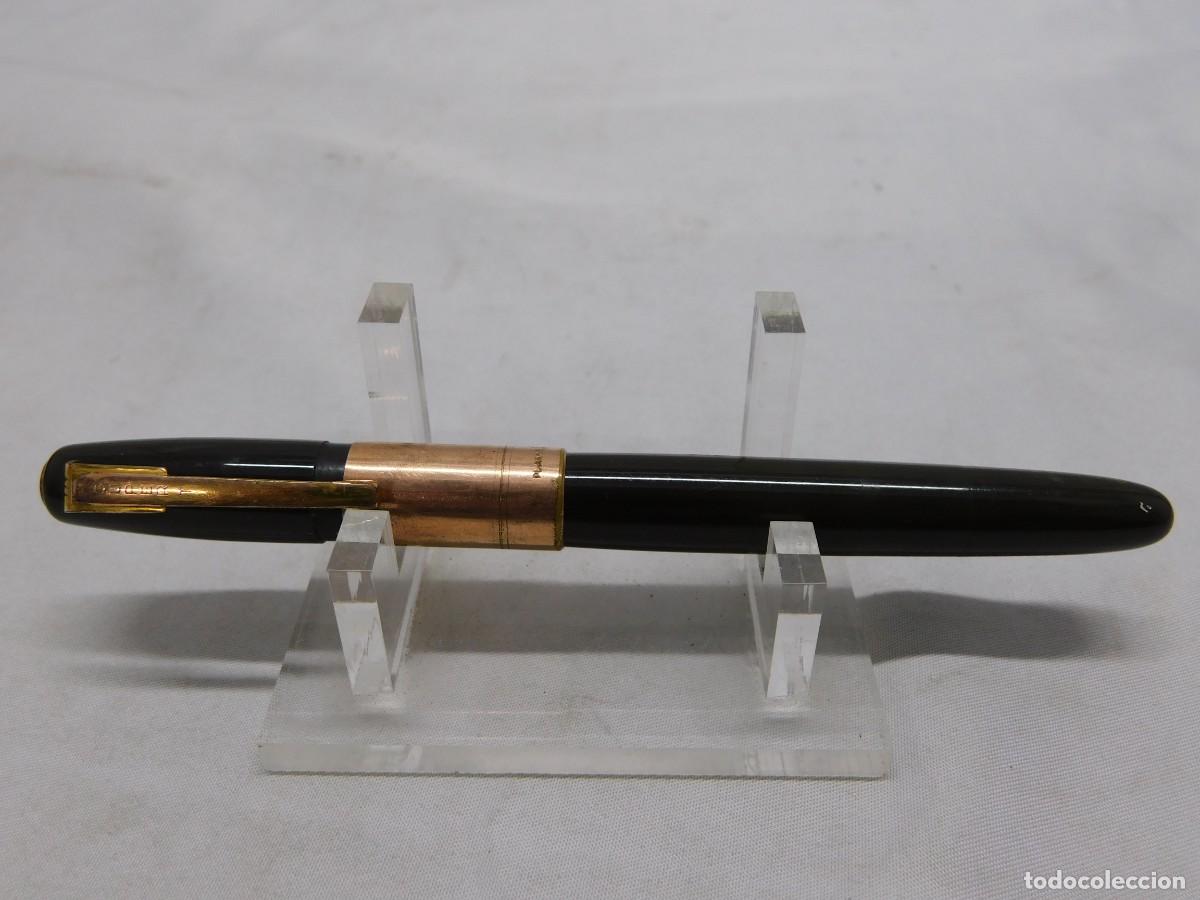 Plumas estilogr&aacute;ficas antiguas: PLUMA SUPER T - PLAQU&Eacute; ORO - Foto 1