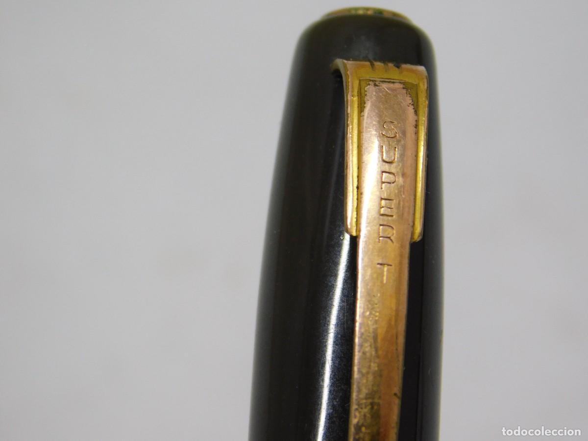 Plumas estilogr&aacute;ficas antiguas: PLUMA SUPER T - PLAQU&Eacute; ORO - Foto 11