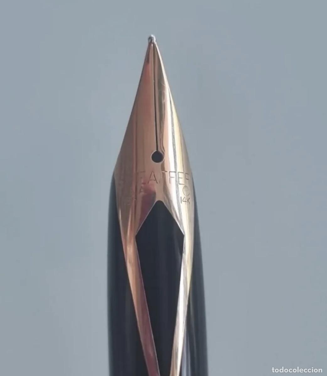 Plumas estilogr&aacute;ficas antiguas: Pluma Sheaffer 585 14K - Foto 4