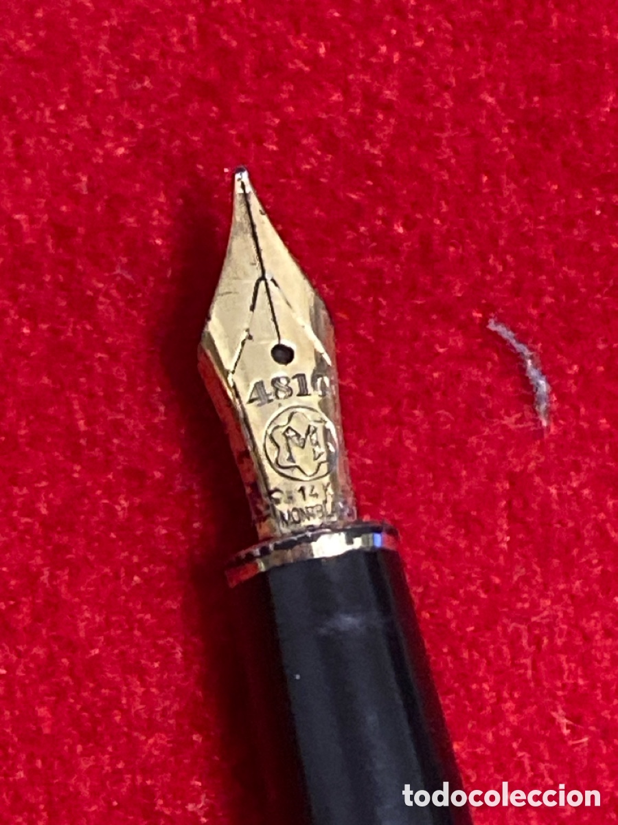 Plumas estilogr&aacute;ficas antiguas: MONTBLANC 4810.plumin oro 14 cts - Foto 6