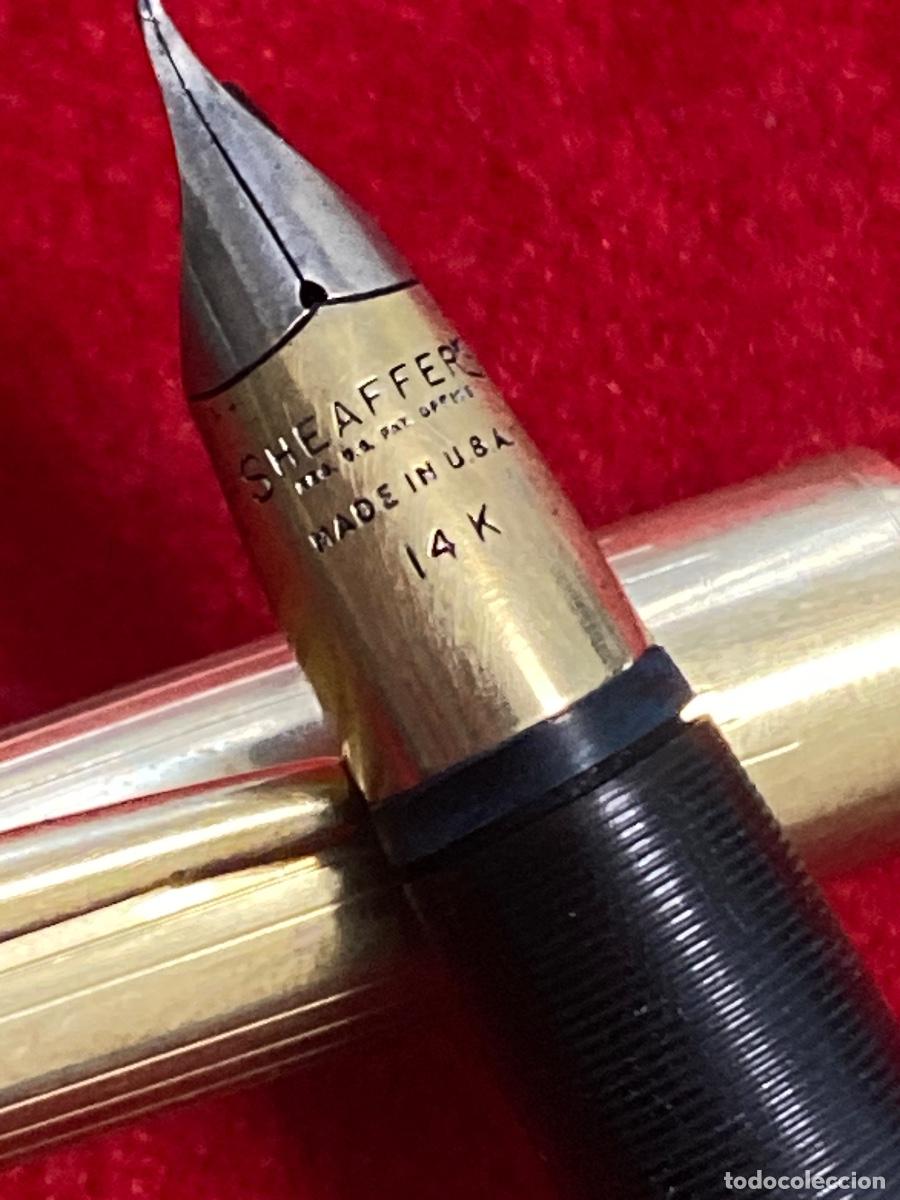 Plumas estilogr&aacute;ficas antiguas: SHEAFFERS .plumin oro 14 cts - Foto 2