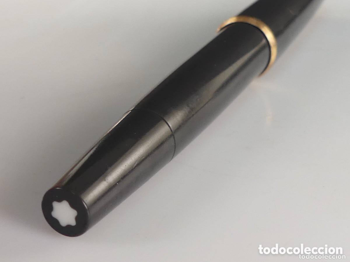 Plumas estilogr&aacute;ficas antiguas: Pluma Montblanc plumin oro - Foto 5