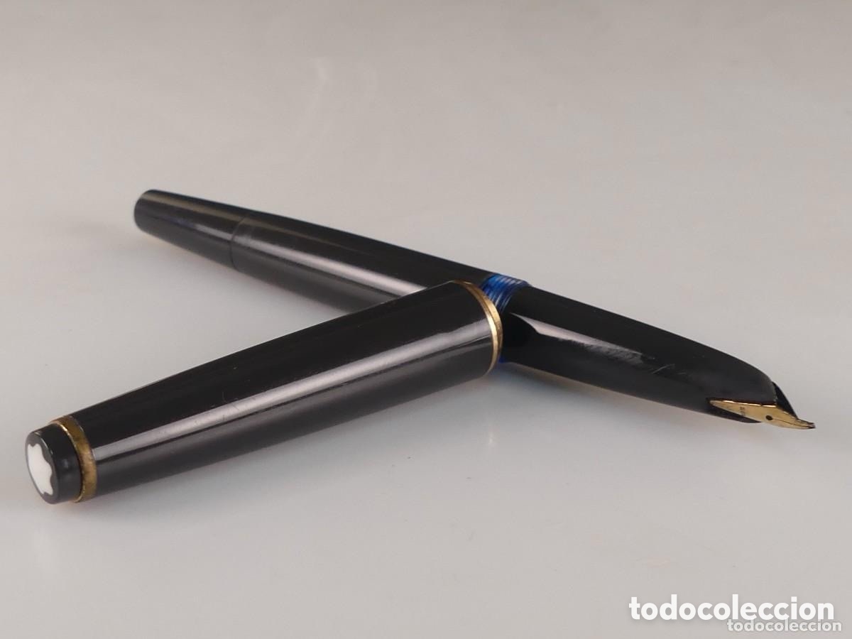 Plumas estilogr&aacute;ficas antiguas: Pluma Montblanc plumin oro - Foto 10