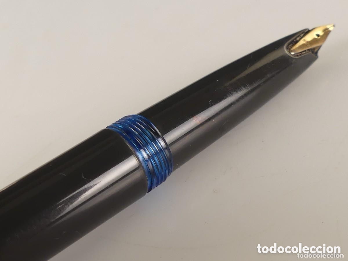 Plumas estilogr&aacute;ficas antiguas: Pluma Montblanc plumin oro - Foto 11