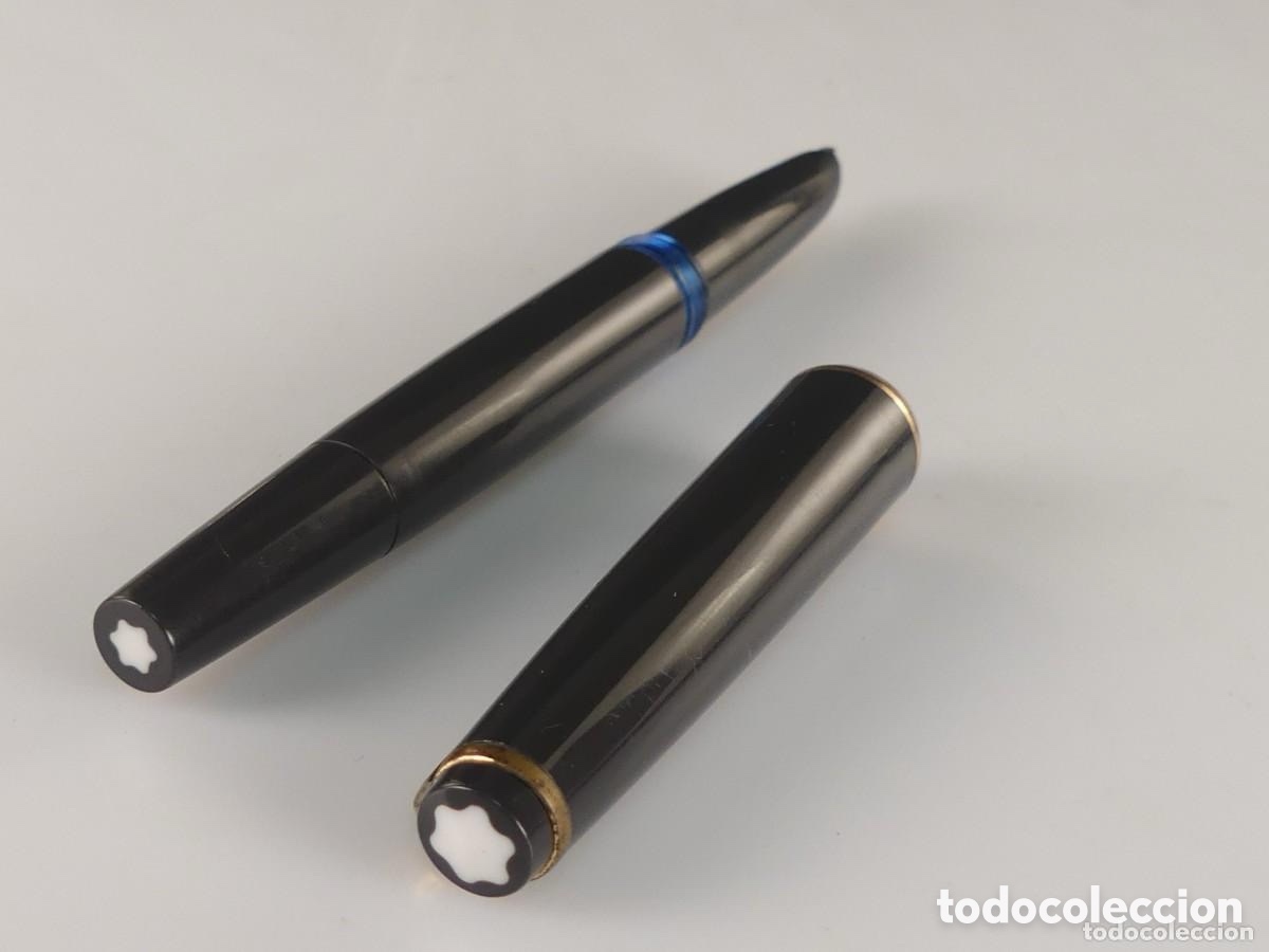 Plumas estilogr&aacute;ficas antiguas: Pluma Montblanc plumin oro - Foto 12
