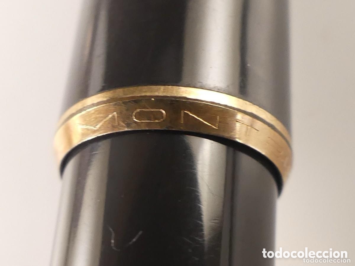Plumas estilogr&aacute;ficas antiguas: Pluma Montblanc plumin oro - Foto 15