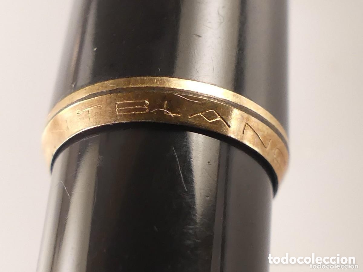 Plumas estilogr&aacute;ficas antiguas: Pluma Montblanc plumin oro - Foto 16