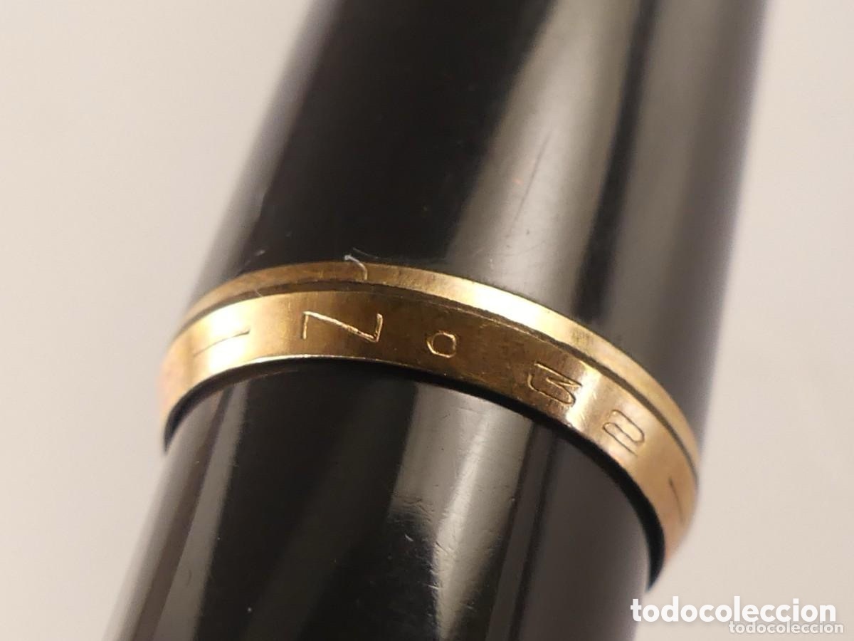 Plumas estilogr&aacute;ficas antiguas: Pluma Montblanc plumin oro - Foto 17
