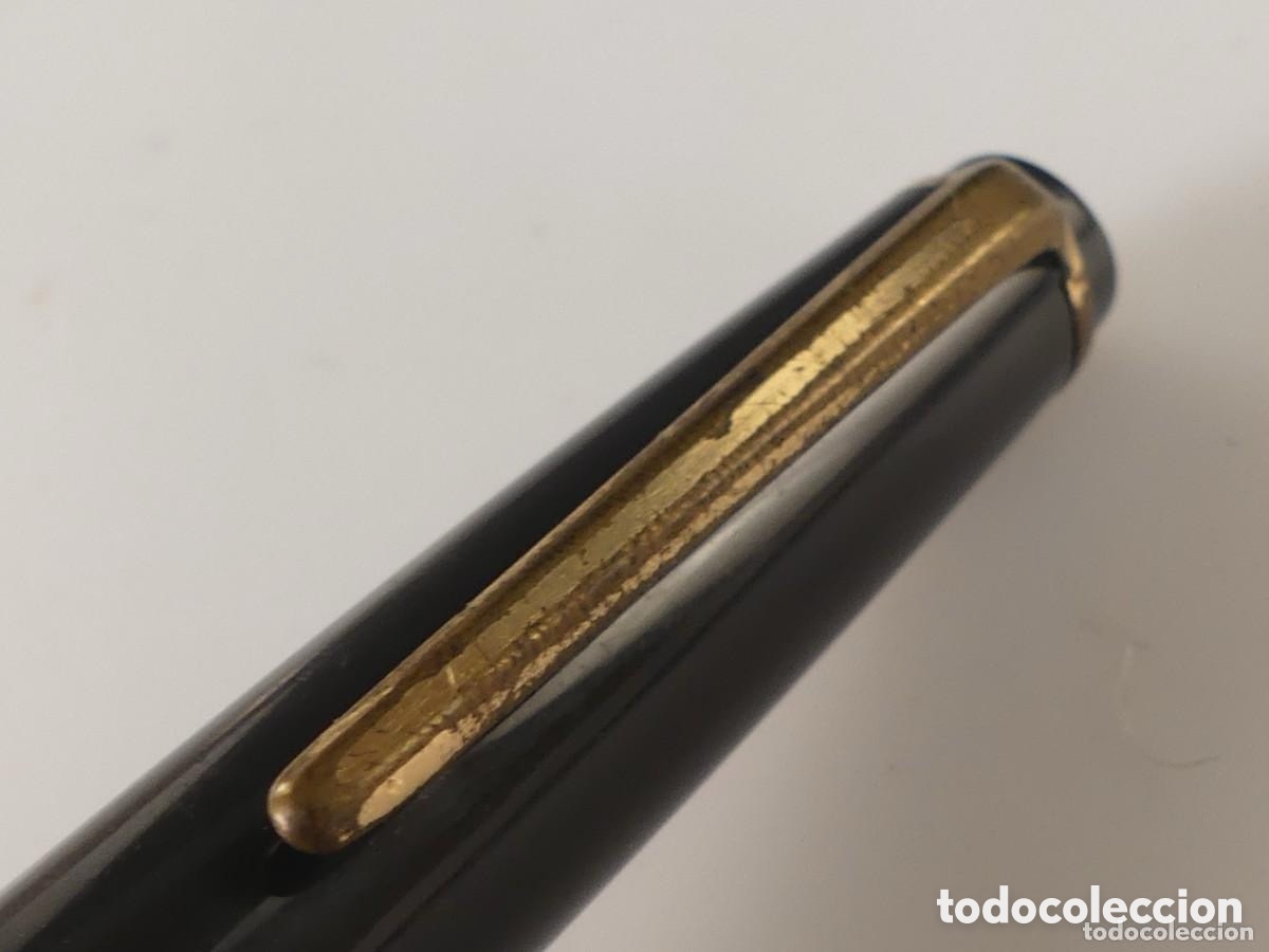 Plumas estilogr&aacute;ficas antiguas: Pluma Montblanc plumin oro - Foto 19