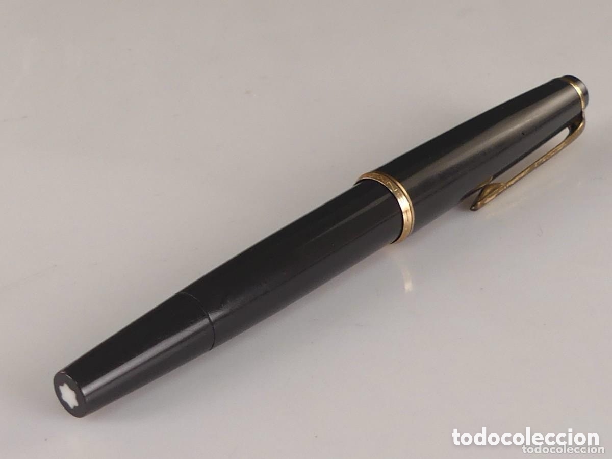 Plumas estilogr&aacute;ficas antiguas: Pluma Montblanc plumin oro - Foto 20