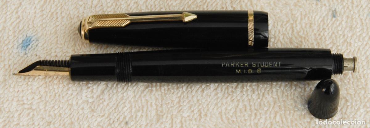 Plumas estilogr&aacute;ficas antiguas: PARKER PEN STUDENT M.I.D 8 - Foto 2
