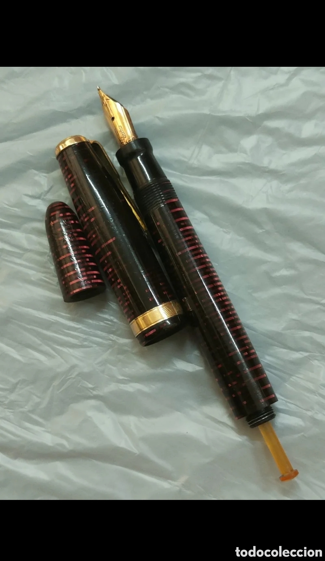 Plumas estilogr&aacute;ficas antiguas: Pluma estilogr&aacute;fica Parker Vacumatic - Foto 2
